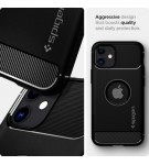 Case IPhone 12 Pro Max Mini Spigen Rugged Armor Carbon Softcase Casing